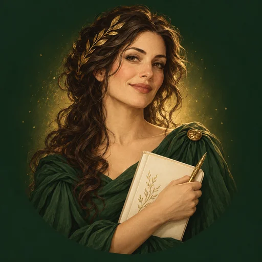 Calíope, personaje de la musa de escritura con IA